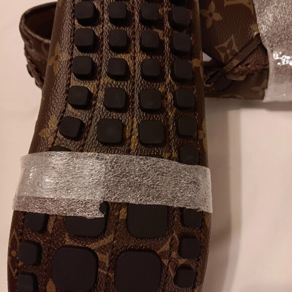 Louis Vuitton size 10 1/2 brown moccasins. - Picture 4 of 5
